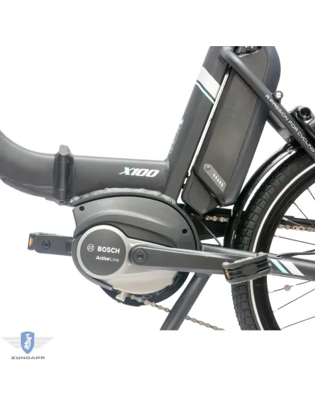 Rower Elektryczny Męski Damski Składany 20 SHIMANO Sora Składak 250 W BOSCH