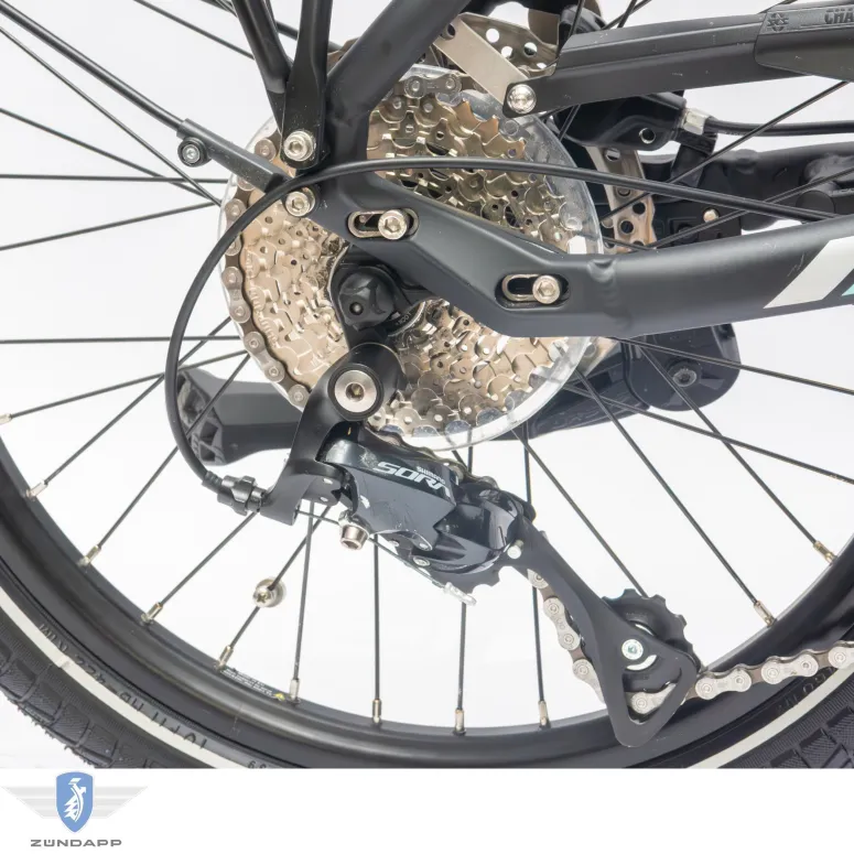 Rower Elektryczny Męski Damski Składany 20 SHIMANO Sora Składak 250 W BOSCH