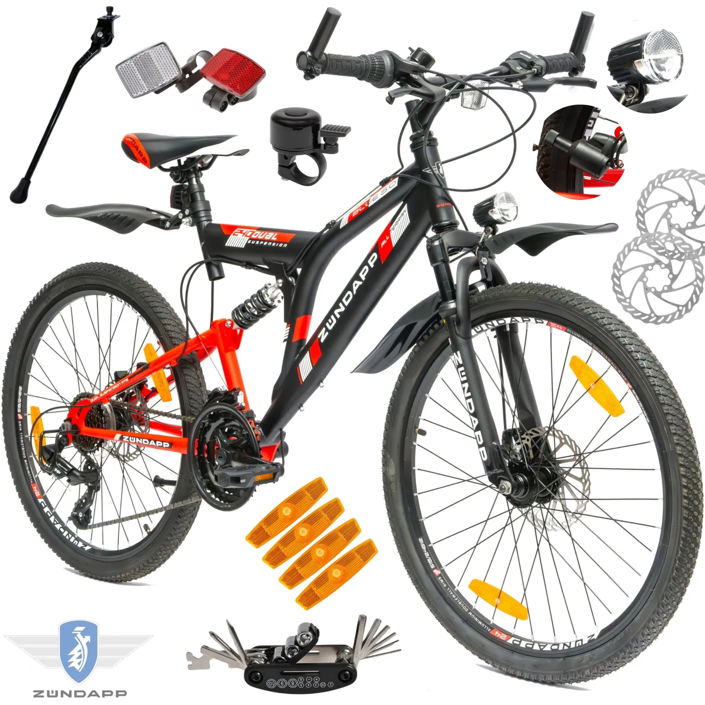 Rower Górski 24 Dziecięcy Młodzieżowy Tarcze Stalowy Błotniki Góral Dzwonek