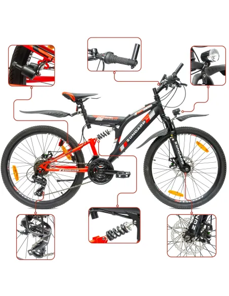 Rower Górski 24 Dziecięcy Młodzieżowy Tarcze Stalowy Błotniki Góral Dzwonek