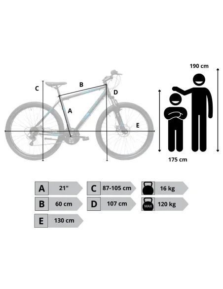 Rower Męski Górski Koła 29" SHIMANO Aluminium MTB Amortyzacja Tarcze Stopka