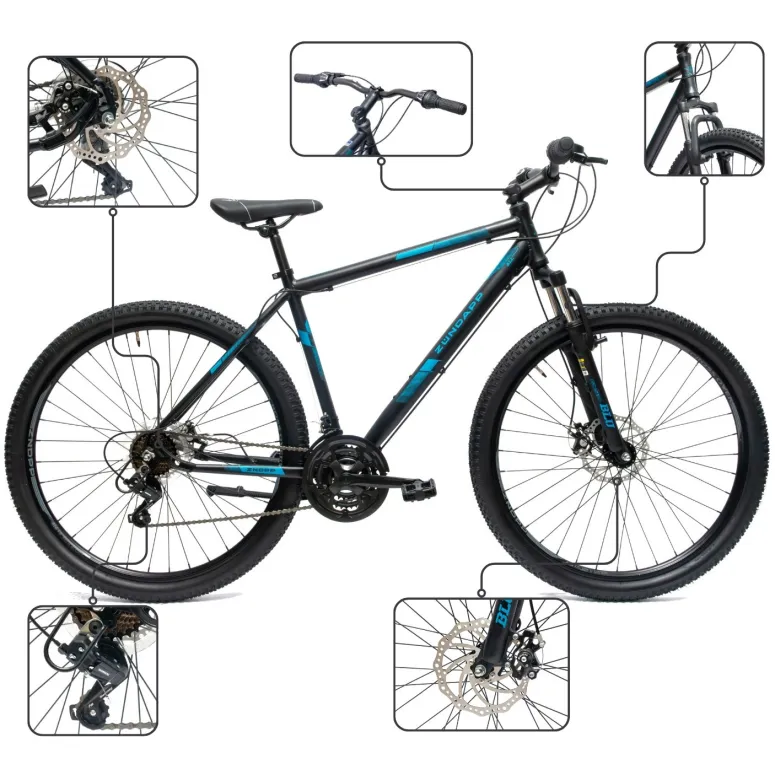 Rower Męski Górski Koła 29" SHIMANO Aluminium MTB Amortyzacja Tarcze Stopka