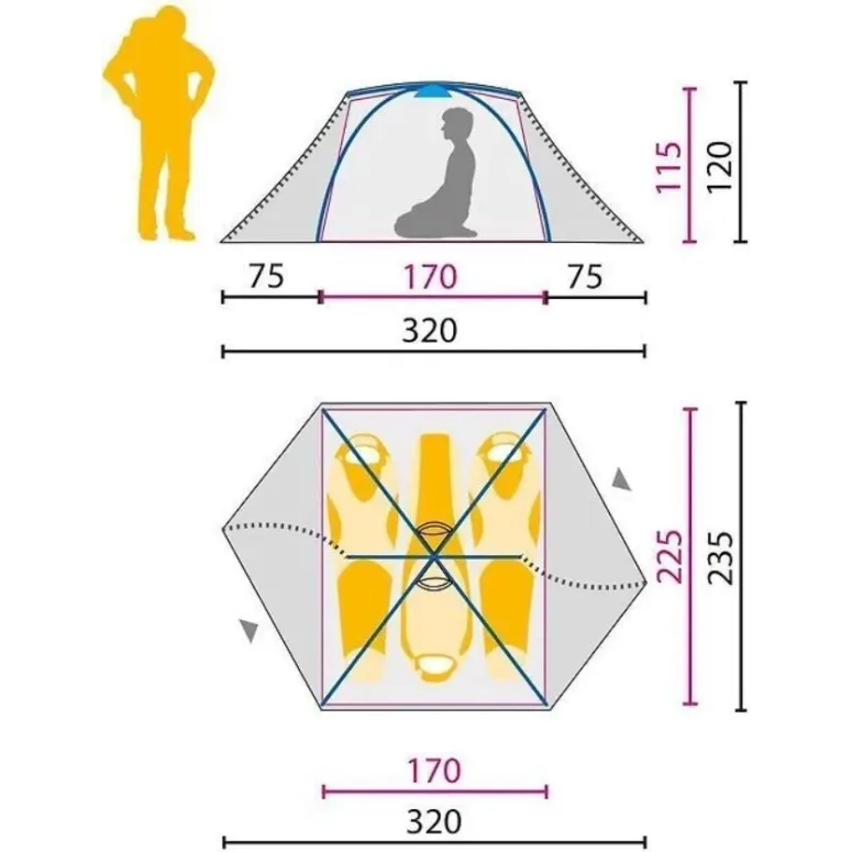 Namiot Jack Wolfskin Skyrocket III Dome 3-osobowy
