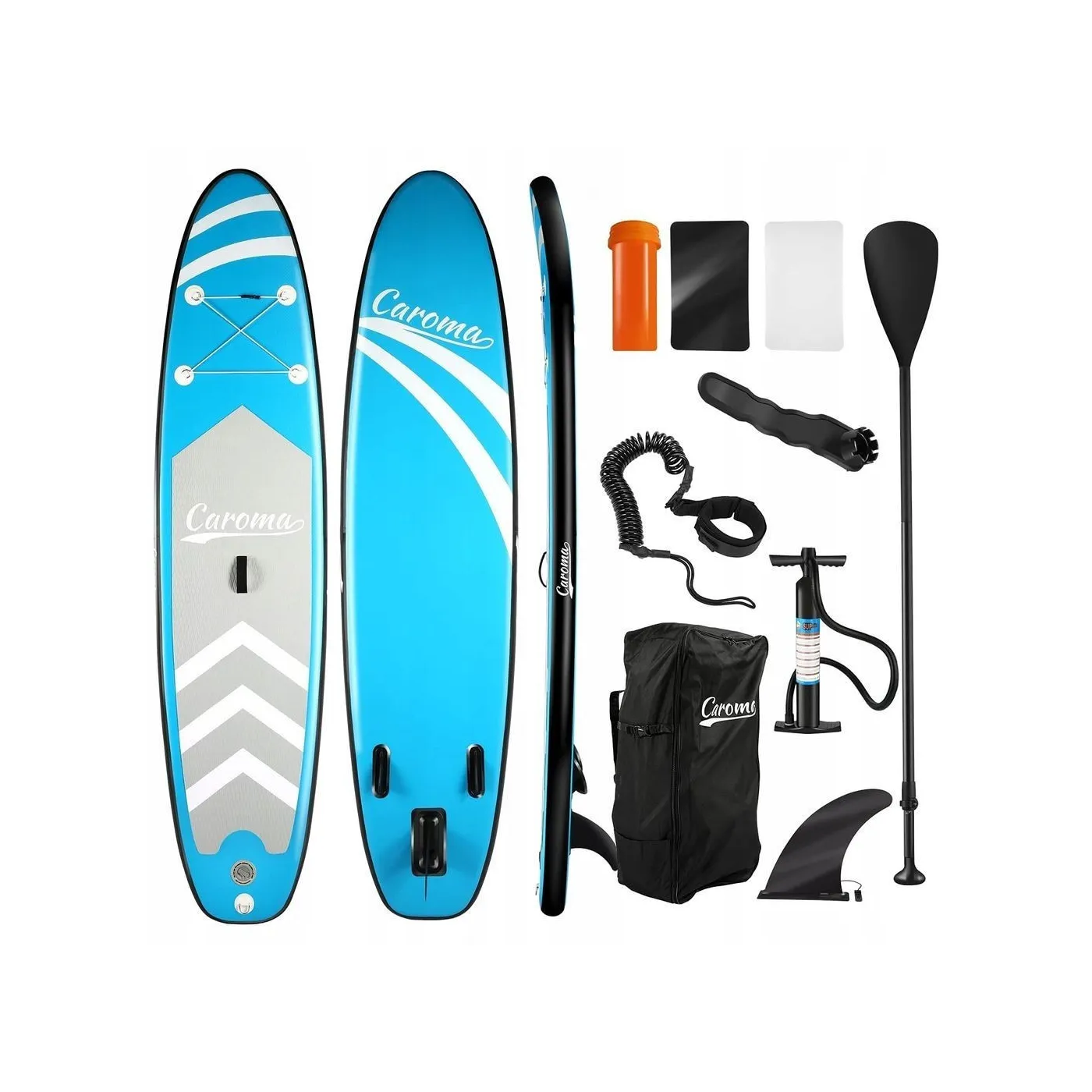 Deska Nadmuchiwana Caroma SUP Board 305 cm 120 kg Wiosła Pompka PCV Zestaw