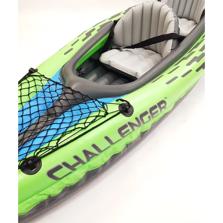 Kajak Nadmuchiwany INTEX Challenger K2 2-osobowy Sporty Wodne Para Wioseł