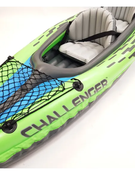 Kajak Nadmuchiwany INTEX Challenger K2 2-osobowy Sporty Wodne Para Wioseł