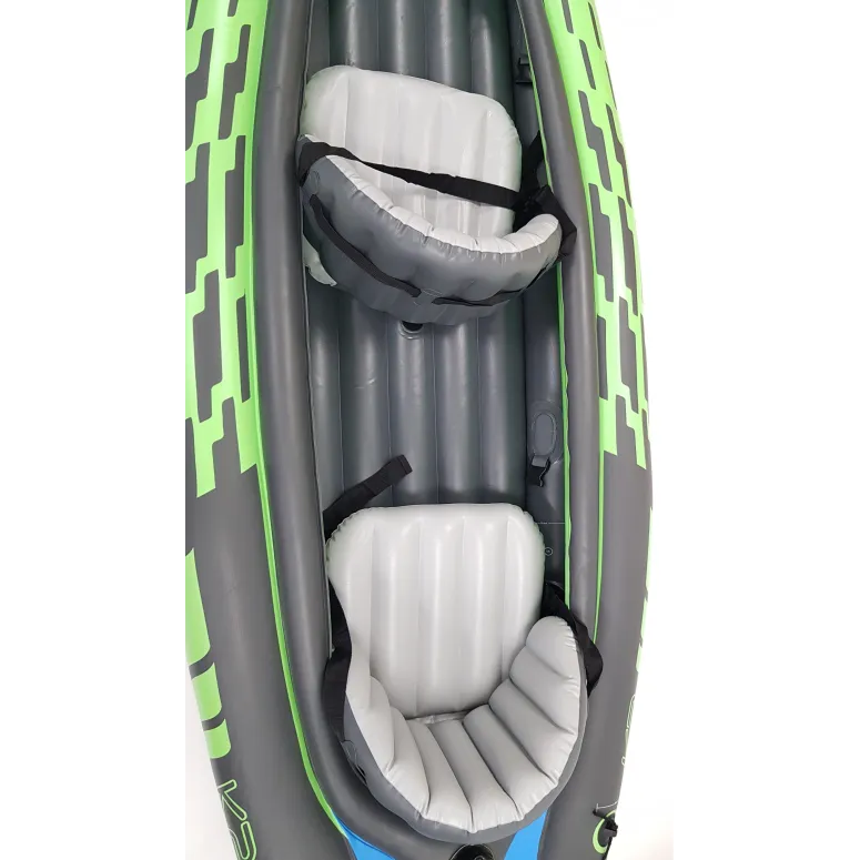 Kajak Nadmuchiwany INTEX Challenger K2 2-osobowy Sporty Wodne Para Wioseł