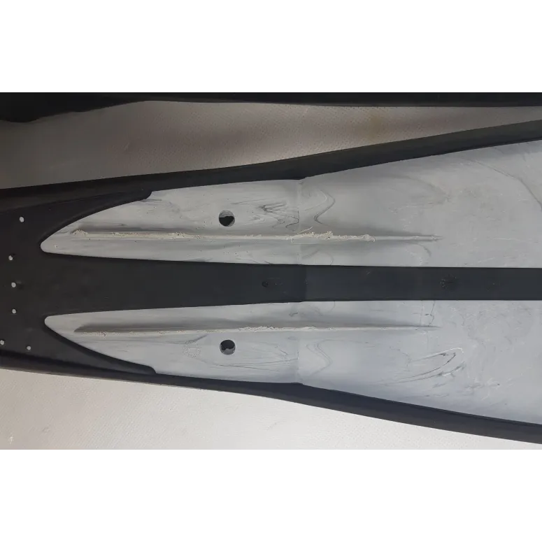 Krótkie Płetwy Pływackie Do Nurkowania z Efektem Kamuflażu Technopolimerowe