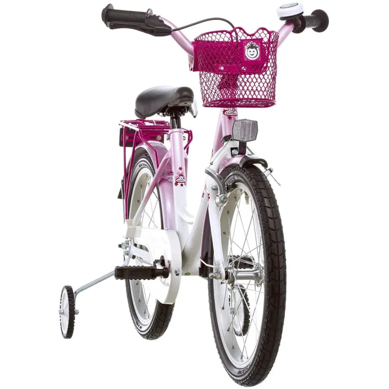 Rowerek Dziewczęcy 18 Koła Boczne Koszyk Dziecięcy - 2