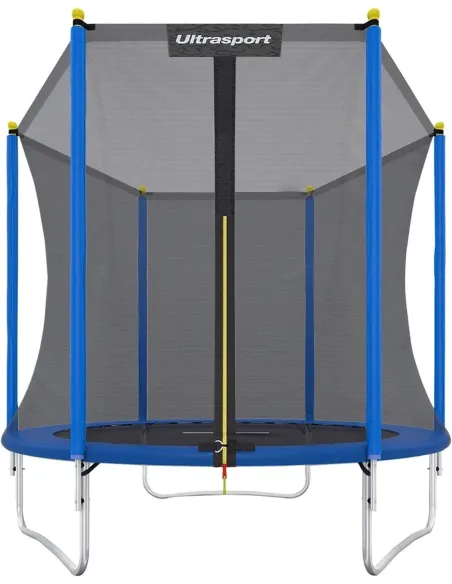 Trampolina Ogrodowa z Siatką Ultrasport Uni-Jump 244cm do 120kg 42 Sprężyny