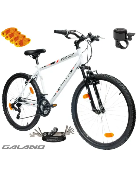 Rower Męski Górski 26" SHIMANO MTB Dzwonek Amortyzacja Lekki Góral Stal