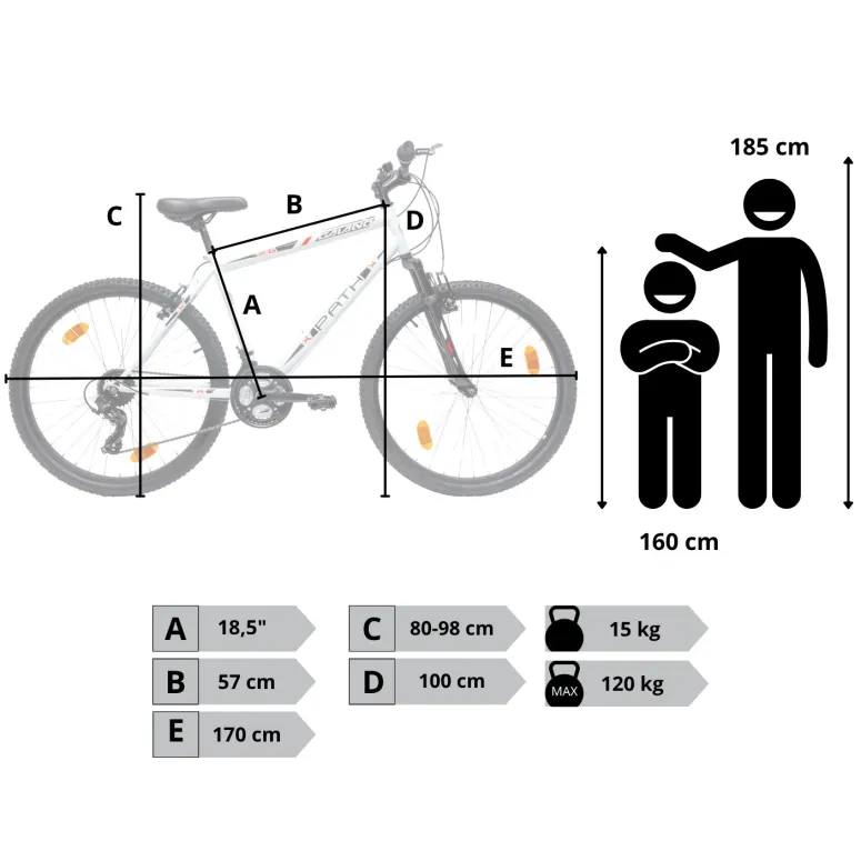 Rower Męski Górski 26" SHIMANO MTB Dzwonek Amortyzacja Lekki Góral Stal