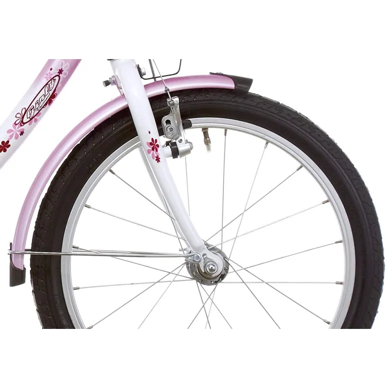 Rowerek Dziewczęcy 18 Koła Boczne Koszyk Dziecięcy - 4