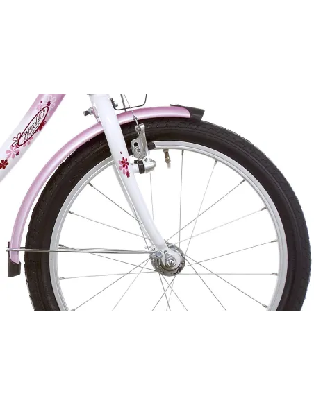 Rowerek Dziewczęcy 18 Koła Boczne Koszyk Dziecięcy - 4