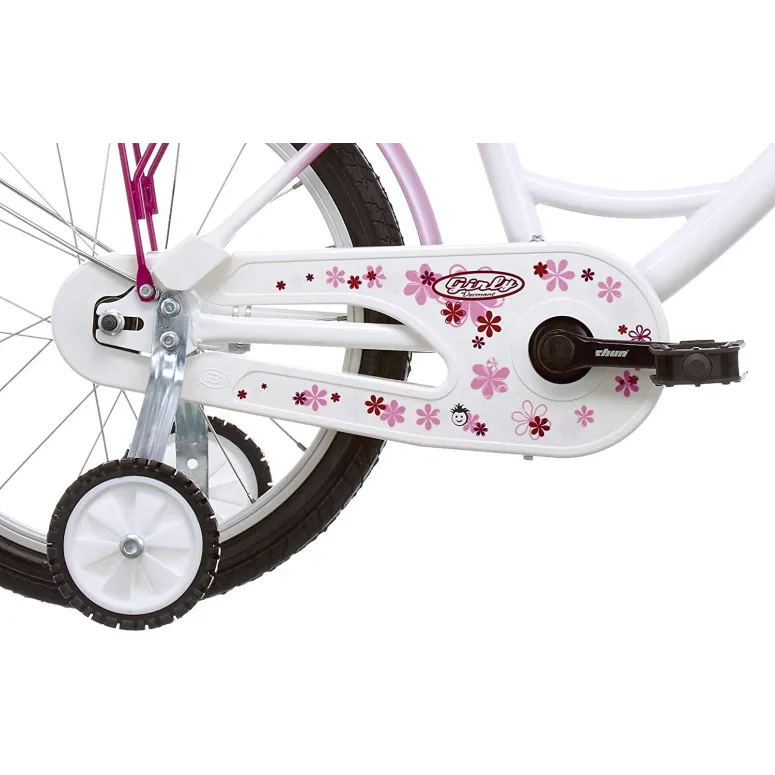 Rowerek Dziewczęcy 18 Koła Boczne Koszyk Dziecięcy - 5