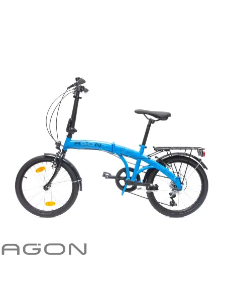 Rower Damski Męski Składany 20" SHIMANO Składak Oświetlenie Dynamo Bagażnik