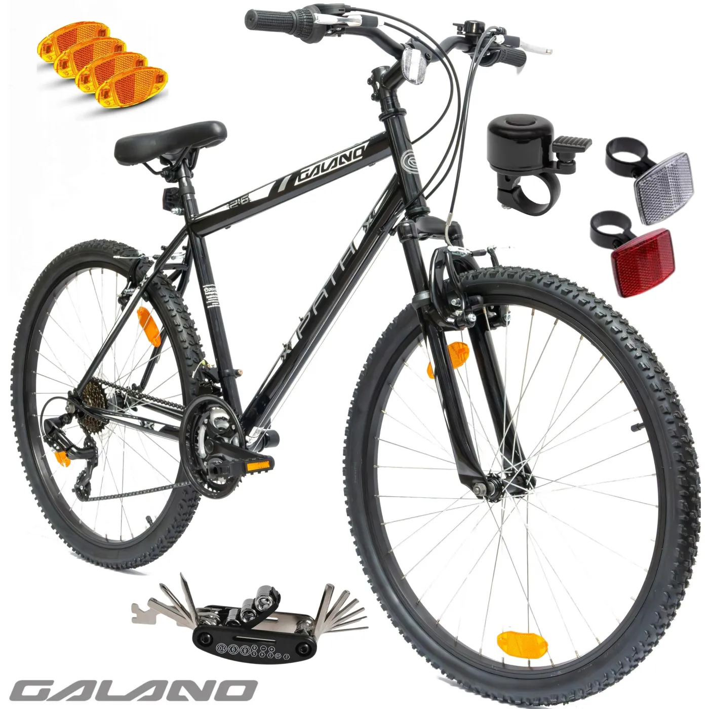 Rower Górski Uniwersalny 26 Młodzieżowy MTB Revo 21 Biegów Dzwonek Góral