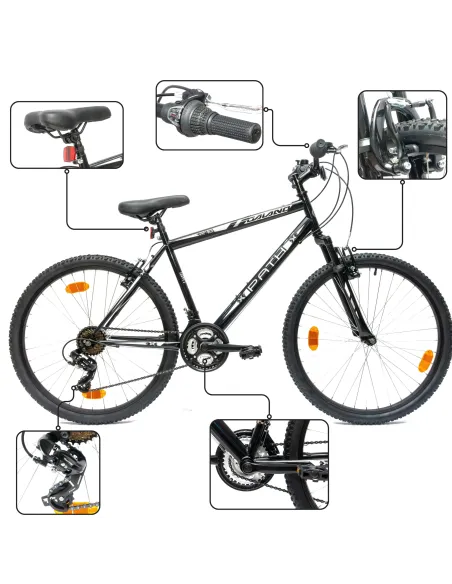 Rower Górski Uniwersalny 26 Młodzieżowy MTB Revo 21 Biegów Dzwonek Góral