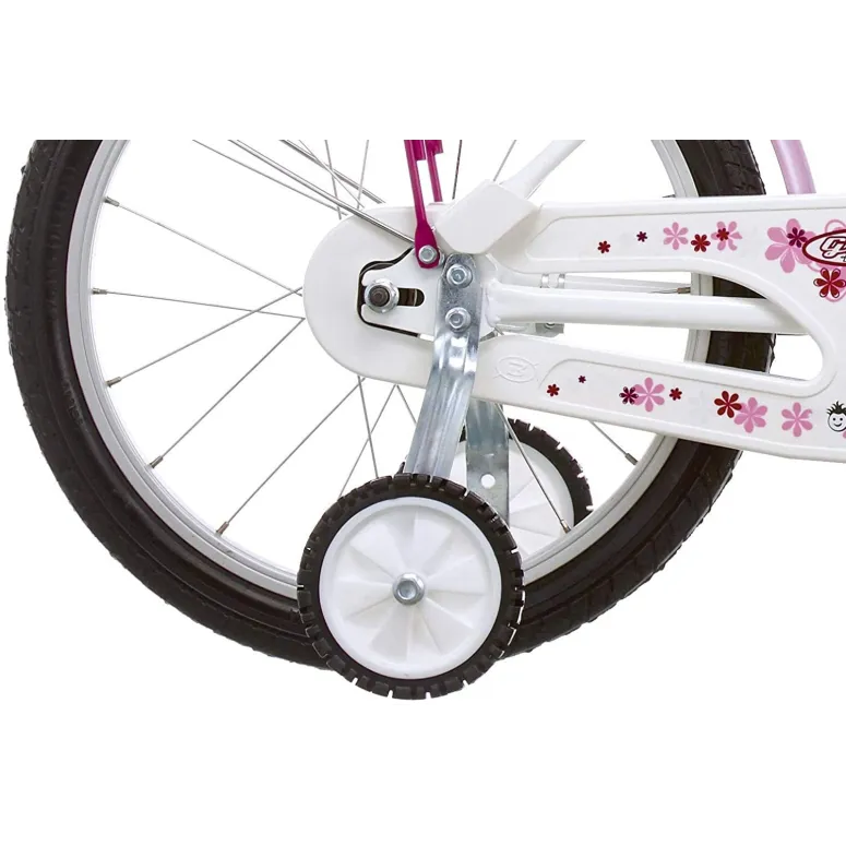 Rowerek Dziewczęcy 18 Koła Boczne Koszyk Dziecięcy - 6