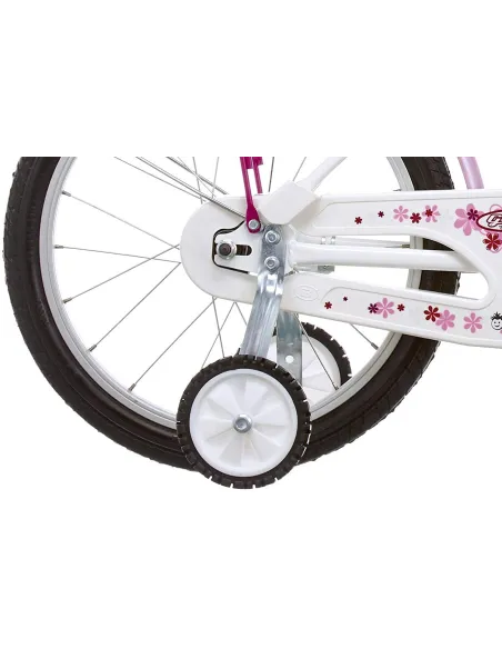 Rowerek Dziewczęcy 18 Koła Boczne Koszyk Dziecięcy - 6