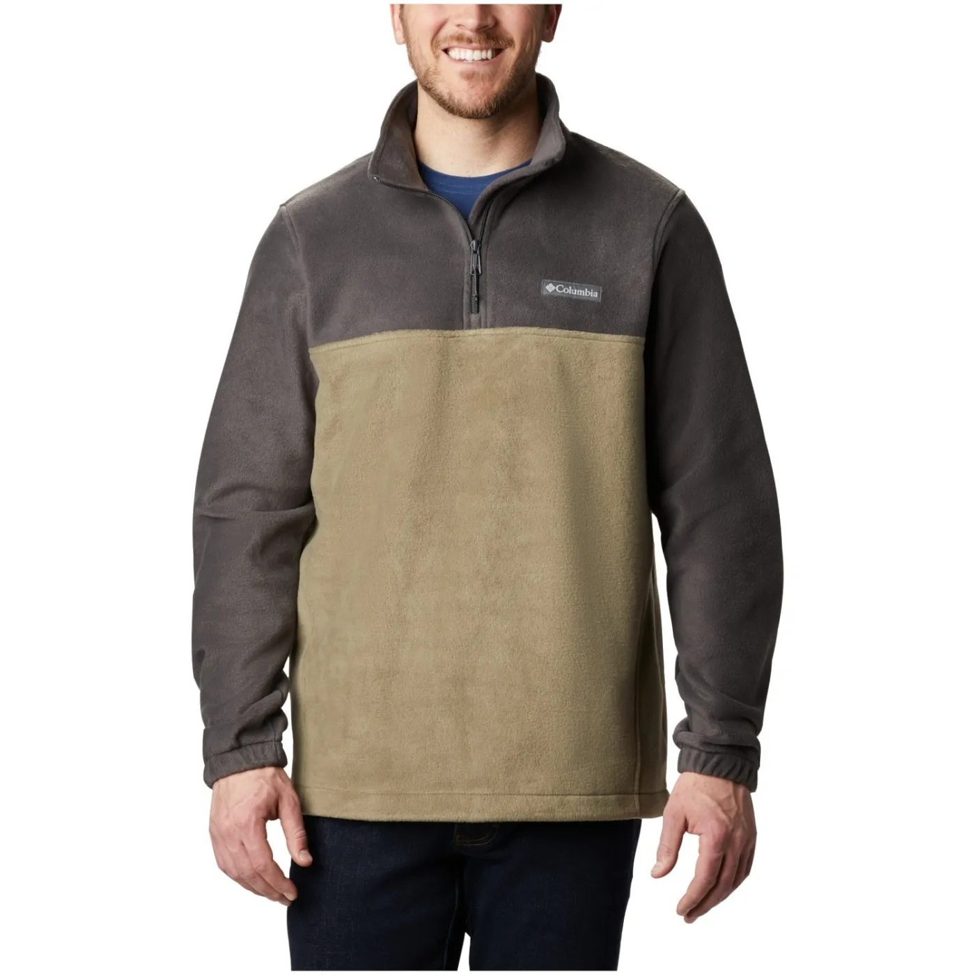 Polar Męski Columbia Polar Steens Mountain Ciepły Przejściowy Khaki r. XL