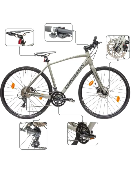 Rower Gravel 28 Uniwersalny Aluminium Tarcze Odblaski Przełajowy Cyngle