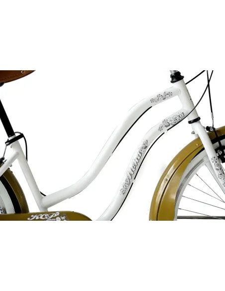 Rower Miejski Damski 26 Beach Cruiser Odblaski Dzwonek Stopka Retro Revo