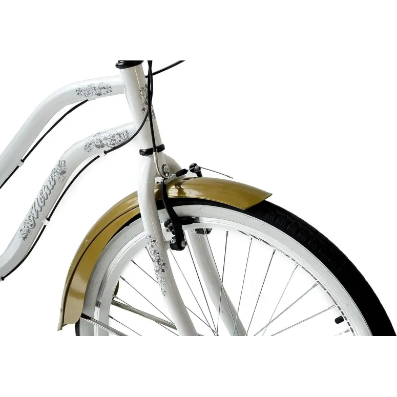 Rower Miejski Damski 26 Beach Cruiser Odblaski Dzwonek Stopka Retro Revo