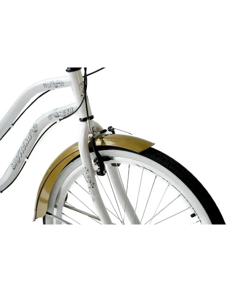 Rower Miejski Damski 26 Beach Cruiser Odblaski Dzwonek Stopka Retro Revo