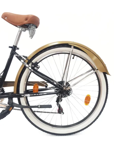 Rower Miejski Damski 26 Beach Cruiser Odblaski Dzwonek Retro Revo Stopka