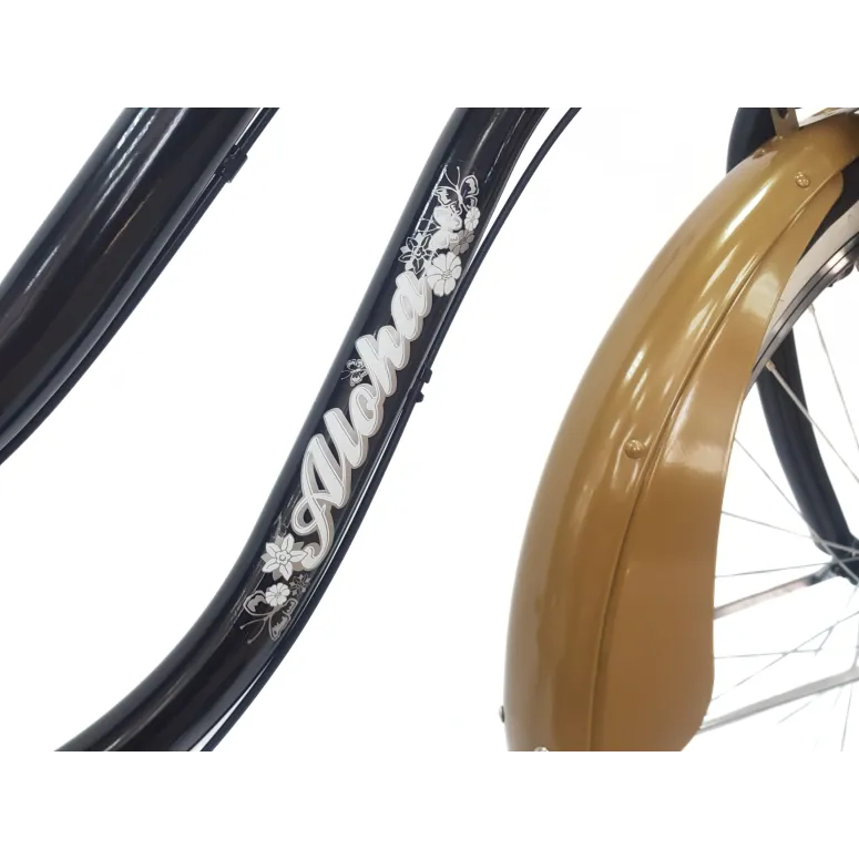 Rower Miejski Damski 26 Beach Cruiser Odblaski Dzwonek Retro Revo Stopka