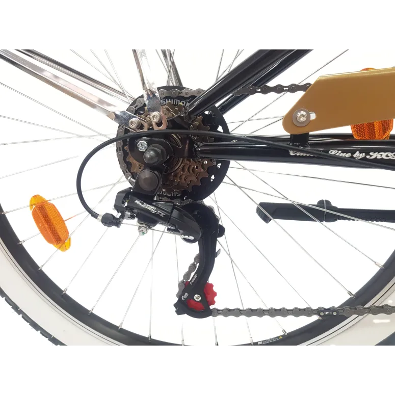 Rower Miejski Damski 26 Beach Cruiser Odblaski Dzwonek Retro Revo Stopka