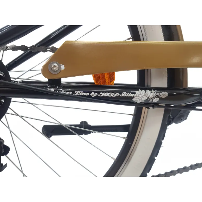 Rower Miejski Damski 26 Beach Cruiser Odblaski Dzwonek Retro Revo Stopka