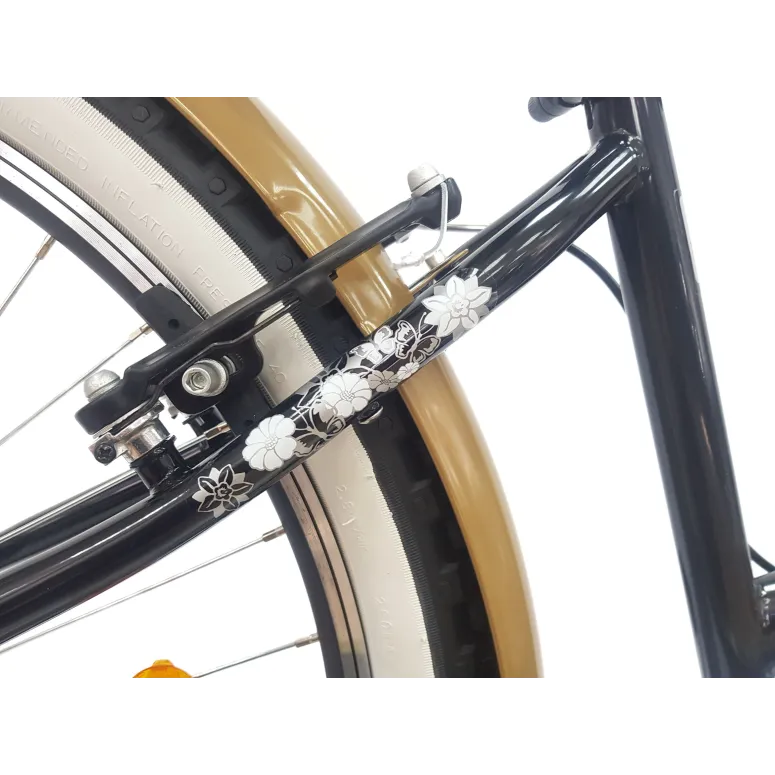 Rower Miejski Damski 26 Beach Cruiser Odblaski Dzwonek Retro Revo Stopka