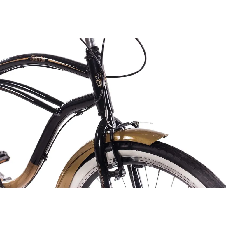 Rower Miejski 26 Damski Męski Aluminium Beach Cruiser Retro Stopka Dzwonek