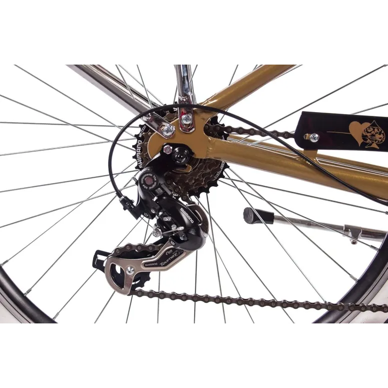 Rower Damski Męski Miejski 26" Aluminium SHIMANO Błotniki Dzwonek Stopka