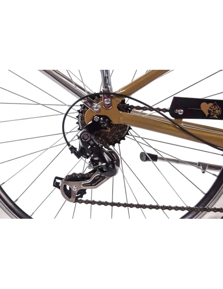 Rower Miejski 26 Damski Męski Aluminium Beach Cruiser Retro Stopka Dzwonek