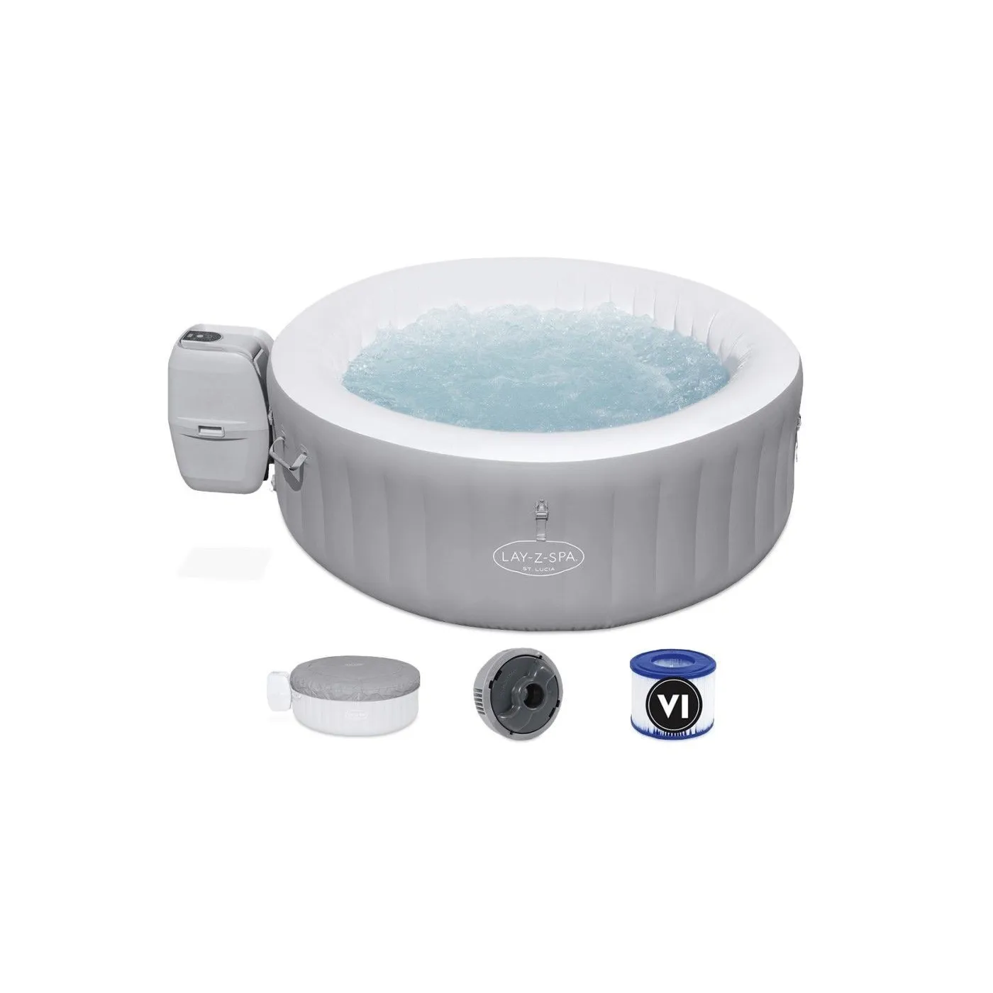 Basen Dmuchany z Hydromasażem Ogrodowy Bestway Lay-Z Spa 3-osobowy 110 Dysz