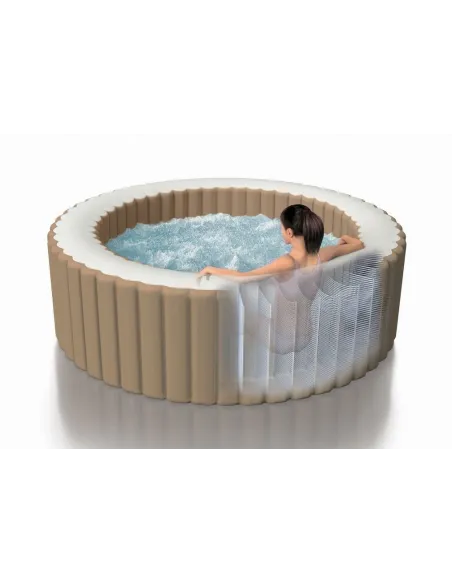 Basen Dmuchany Z Hydromasażem Intex Pure Spa Zestaw 6 Osób 140 Dysz 216 cm