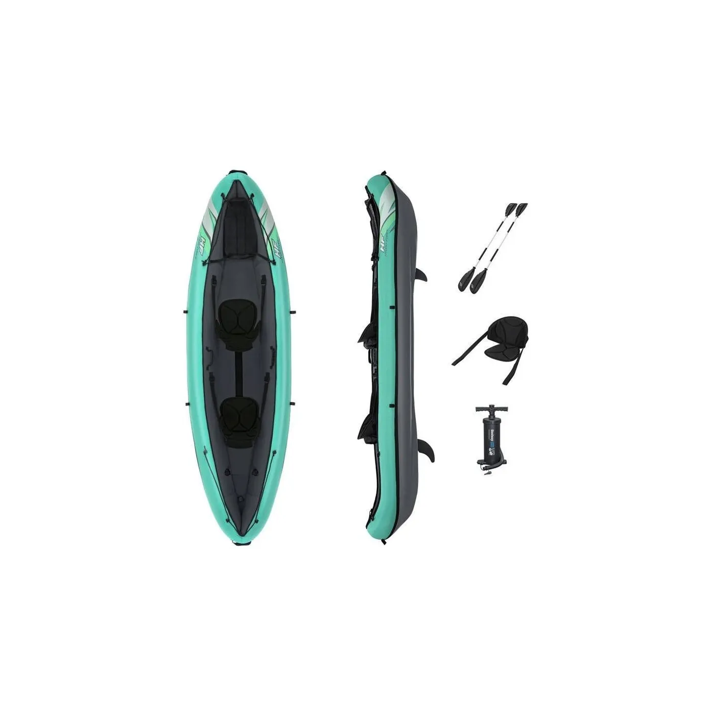 Kajak Pompowany Bestway Ventura Elite X2 2-Osobowy Dmuchany 330x86cm 200kg