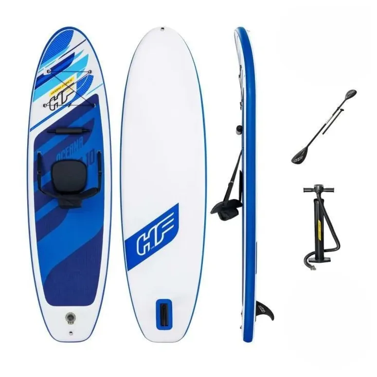 Deska SUP Pompowana Hydro Force Paddling Board Z Wiosłem Do Pływania 305cm