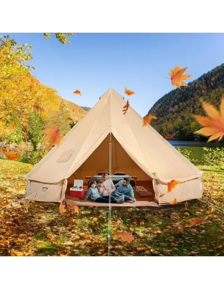 Namiot Turystyczny VEVOR 4x2,5 m 6 Osobowy Rodzinny Jurta Mongolska Pawilon