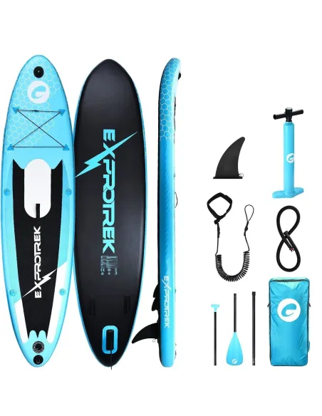 Deska SUP Pompowana Exprotrek Paddle Board Z Wiosłem Do Pływania 305 cm