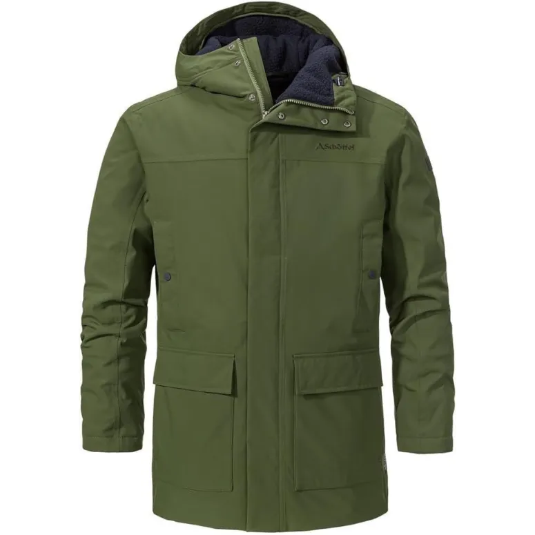 Kurtka Męska Zimowa Parka Schöffel Rotterdam M Zielona Wodoodporna r. 50