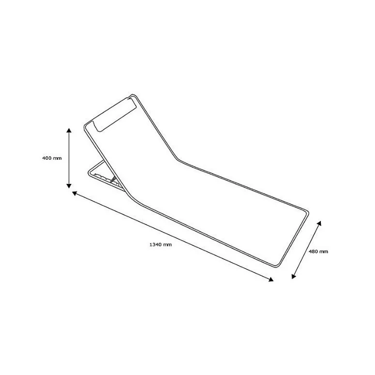 Leżak Plażowy INNOV'AXE Clic Clac Niebieski Składany Z Oparciem Leżanka