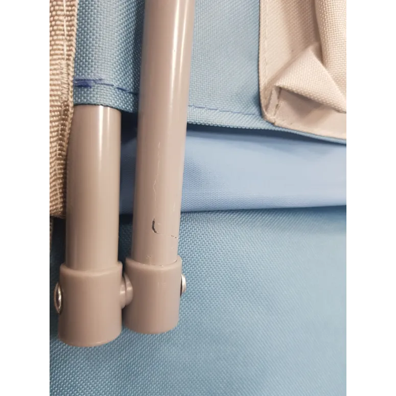 Leżak Plażowy INNOV'AXE Clic Clac Niebieski Składany Z Oparciem Leżanka