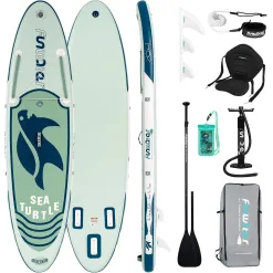 Zestaw Deska Surfingowa Dmuchana FunWater Sea Turtle 130kg + Torba Wiosło
