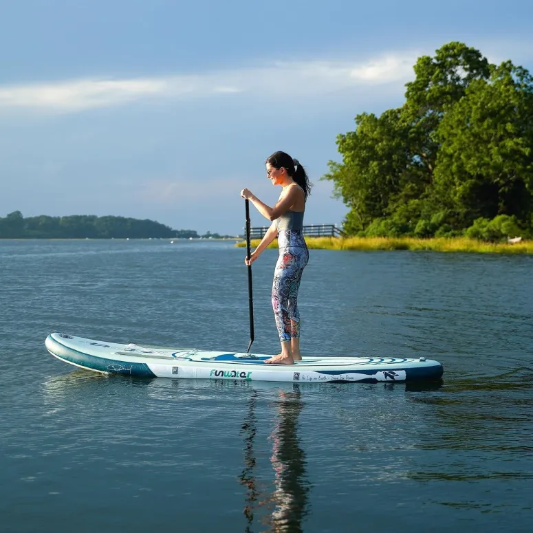 Zestaw Deska Surfingowa Dmuchana FunWater Sea Turtle 130kg + Torba Wiosło