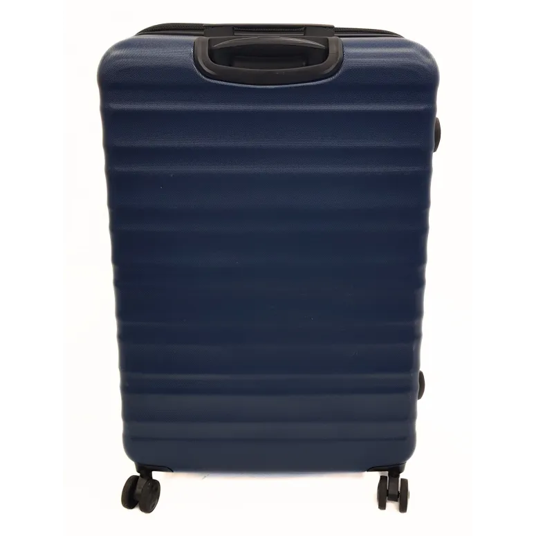 Duża Walizka Amazon Basics Turystyczna ABS Twarda 4 Kółka Granatowa 105 l
