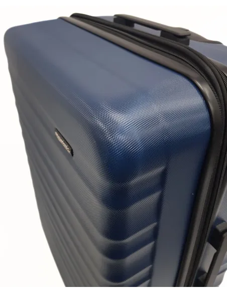 Duża Walizka Amazon Basics Turystyczna ABS Twarda 4 Kółka Granatowa 105 l